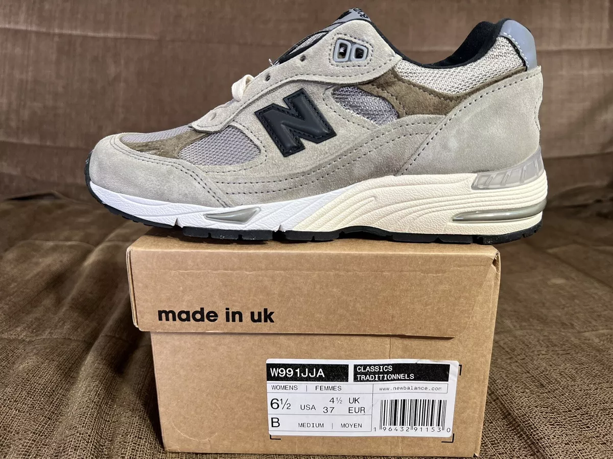 New Balance 991 MiUK JJJJound Grey Olive (W991JJA) Size 6.5 W