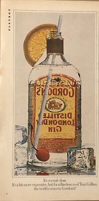 1979 Gordons London Dry Gin VTG 1970s 70s PRINT AD Flawless Cool