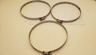 TRIDON #096 HOSE CLAMPS, 114/165mm, 1/2'' WIDE (LOT OF 3) NNB