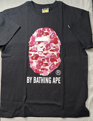 BAPE ABC Camo By Bathing Ape Black /Pink T-shirt Men's Size L