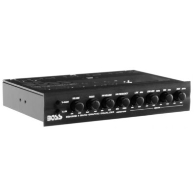 BOSS AUDIO SYSTEMS EQ1208 Ultra Slim 4-Band Equalizer Crossover