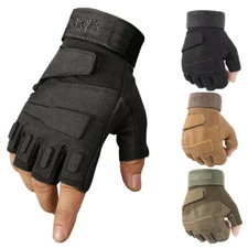 Fingerless Half-Finger Tactical Gloves Motorcycle Driving Gloves Riding Gloves