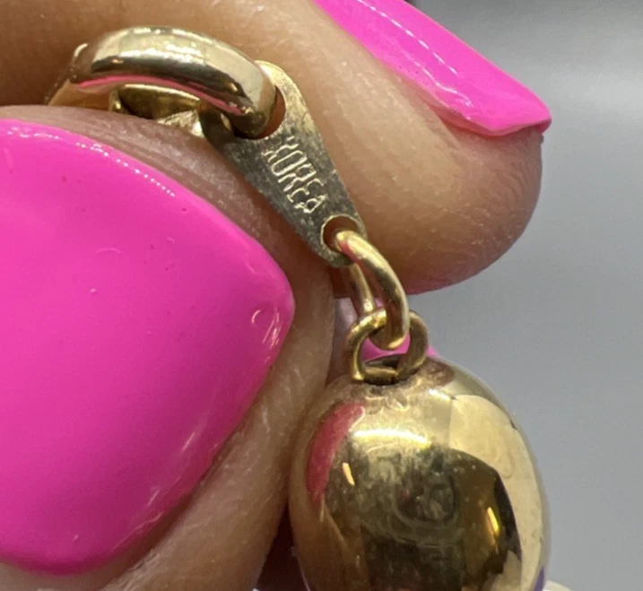 Collar Gargantilla Perla Imitación Racimo Vintage Tono Dorado Cuentas 16" Corea Foto 4 de 4