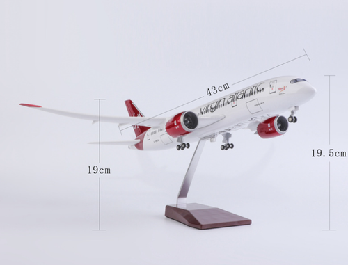 1:130 43CM Virgin Atlantic BOEING 787 Airplane Landing Gear Resin Aircraft Model - Picture 10 of 10