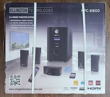 Ellington Technologies HPC-6800 5.1 Surround Sound Home Theater System - New!