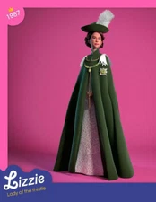 QUEEN ELIZABETH AS BARBIE DOLL "LADY OF THE THISTLE 1987" FRIDGE MAGNET 5"X3.5"