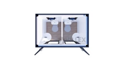 Sanitärcontainer kaufen - 2,4 m x 1,5 m - Villex - voll ausgestattet! - Bild 1 von 4