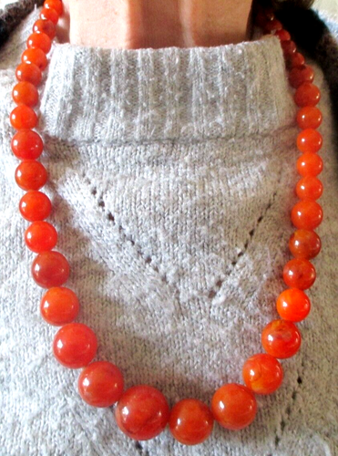 Collier Ambre couleur cerise, cognac et miel avec fermoir à vis | LA