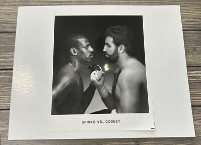 Vintage Spinks Vs Cooney Press Release Photo 8x10 Black White