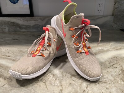 WOMENS NIKE FREE TR Training Shoes Sneakers Size Desert Sand/hot  Punch/white