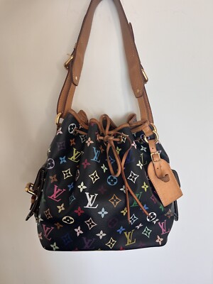 LOUIS VUITTON プチノエ モノグラム AR0992 Louis Vuitton Petite Noe Bucket & Drawstring Bag White