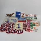 Vintage Lot Of Stickers Soda Sprite Fanta Coke Dr Pepper STP INDY 500 Honda
