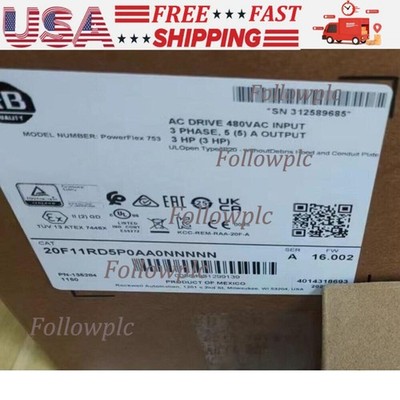 20F11RD5P0AA0NNNNN PowerFlex Air Cooled 753 AC Drive 20F11RD5P0AA0 US