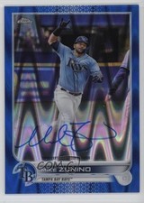 2022 Topps Chrome Veteran Blue RayWave Refractor 144/150 Mike Zunino Auto je7