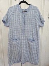 Free Assembly large 2-Pocket Mini knit Sweater Dress Blue new with tags