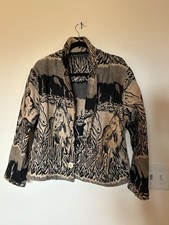 Flashback Women's Horse Blazer Jacket Western Southwest Tapestry Size M Vintage