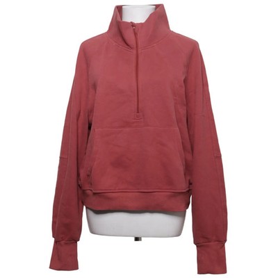 Sweatshirt, Größe: L, Rot, Baumwolle/Polyester, Einfarbig, Damen #cPW
