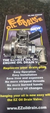 EZ Engine Oil Drain Valve EZ-211, L-Shaped Hose End L-002 & Adapter A-211 Combo