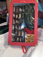 Vintage Thomas Pacconi Museum Series Glass ornaments W/ Artificial Tree