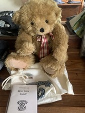 Vintage Brown Knickerbocker Plush Teddy Bear With Jointed Arms, Legs And Head.