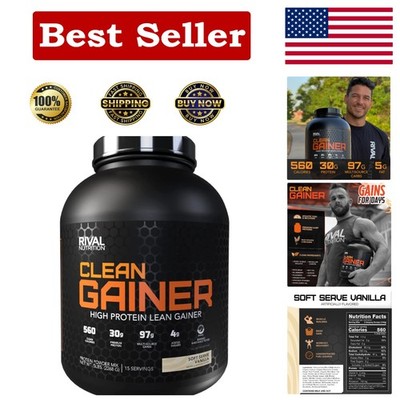 Clean Gainer Vanilla - Athlete-Approved 560 Calorie Protein Powder - 5 lbs
