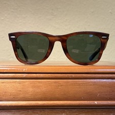 Occhiali da sole B&L Ray-Ban Wayfarer vintage 5024 tartaruga L2053 lenti verdi