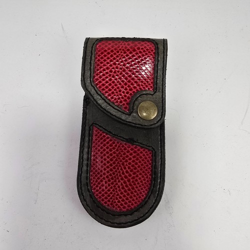 Buck 110 Sea snake knife sheath, case 6265 Handmade Red buck 110 Sheath only - Picture 2 of 10