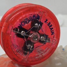 Yomega X Brain Yo Yo Toy Auto Return Red Bandai 1999 Vintage