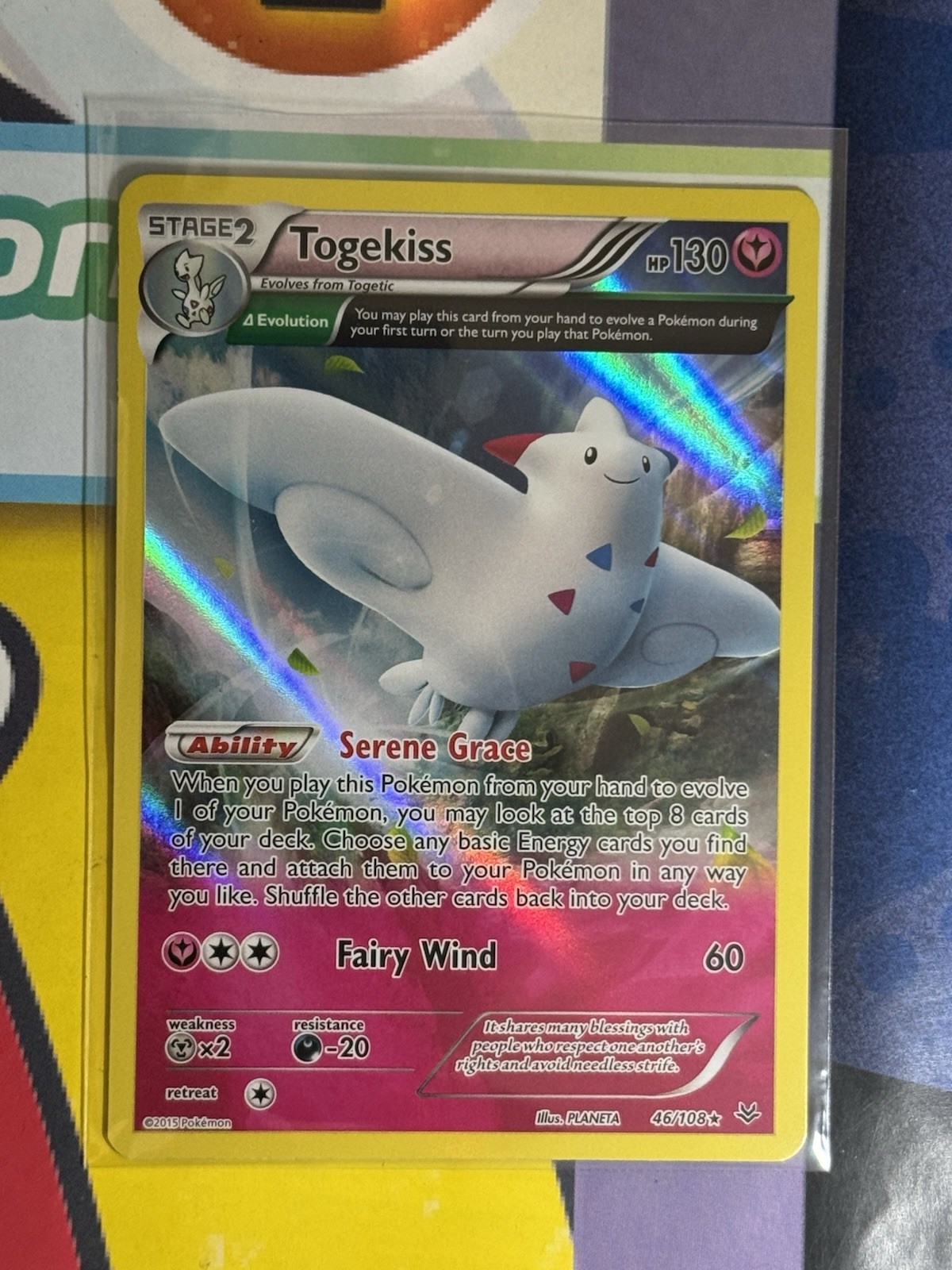 2015 Pokemon Togekiss Delta 46/108 | Roaring Skies NM Holo Card
