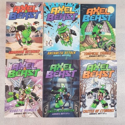 Axel & Beast Series by Adrian Bott Complete Set of 6 Books Paperback Lot  READ