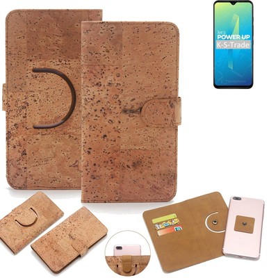 Schutz-Hülle für Wiko Power U10 Wallet-Case aus Kork Schutzhülle Tasche