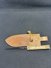 Custom skinning skinner knife 10” w/sheath wood handle new never used — photo 6