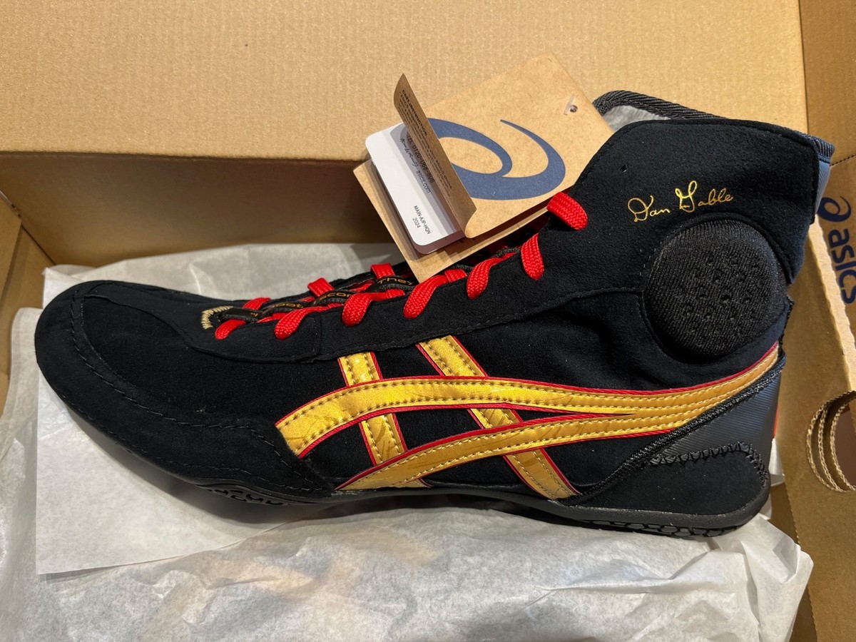 ASICS EX-EO Wrestling Boxing Shoes DAN GABLE EVO 3 Black/PureGold