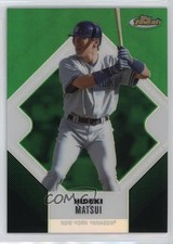 2006 Topps Finest Green Refractor 21/199 Hideki Matsui #55 00mp