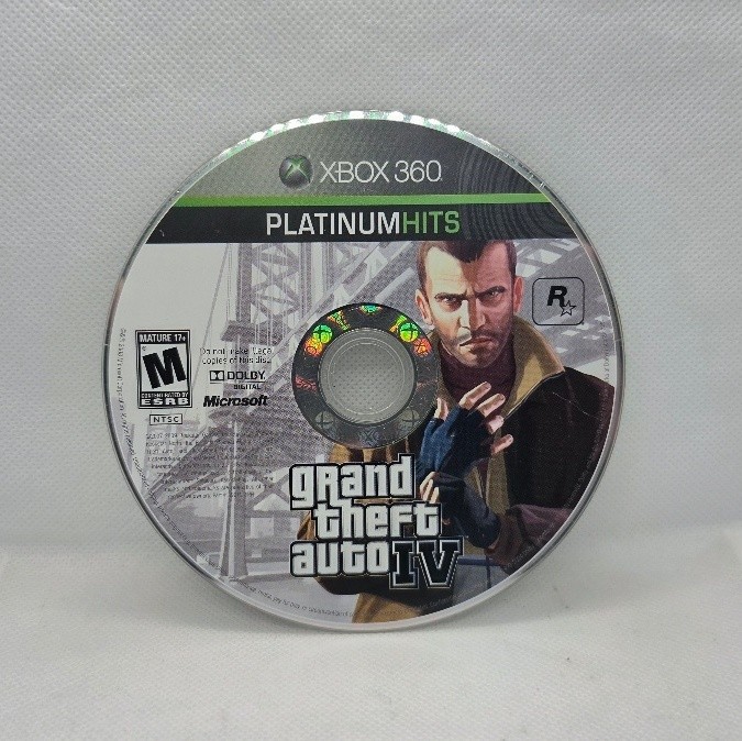 Grand Theft Auto IV: Platinum Hits (Microsoft Xbox 360, 2008) - Disc Only