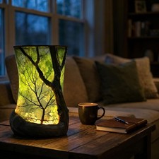 Enchanted Forest Nature-Inspired Ambient Lamp...