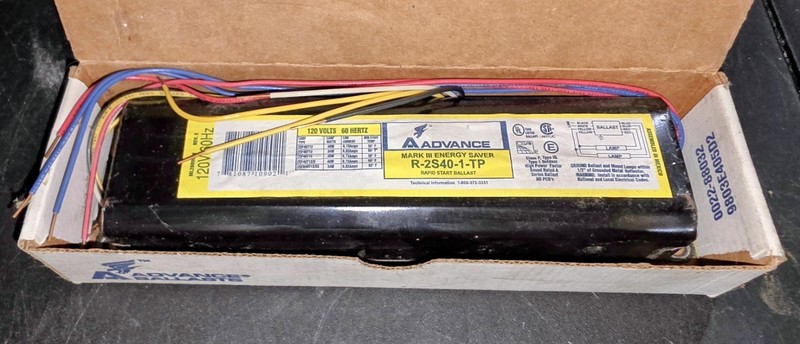 Mark lll Energy Saver R-2S40-1-TP Advance Magnetic Rapid Start Ballast 120V 60hz