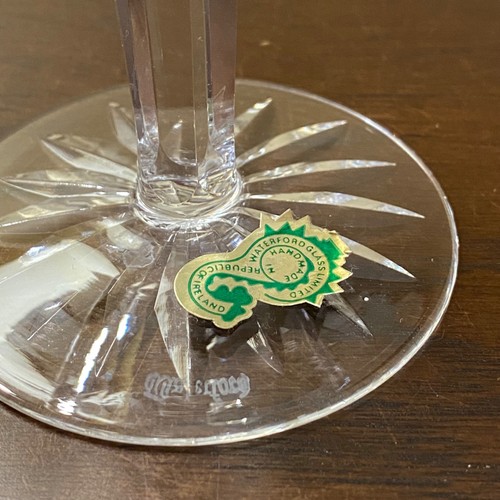Waterford Lismore 4 1/8" Champagne / Tall Sherbert Glasses ~ Signed, Sticker - Picture 6 of 12