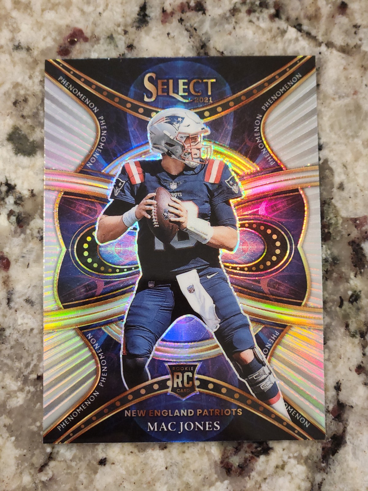 2021 Panini Select Phenomenon Silver Prizm Mac Jones #PHE-10 Rookie RC