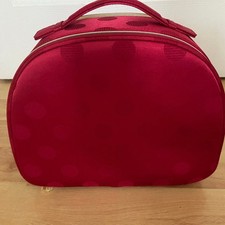 Estee Lauder Cosmetic Makeup Bag Train Case Red, Holiday Limited Edition 2025