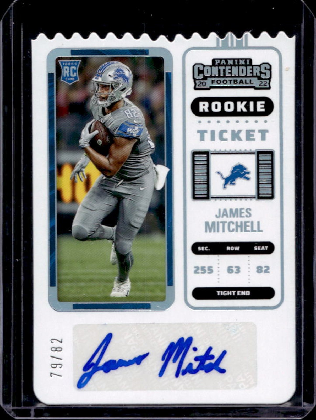 James Mitchell Panini Contenders #235 Autograph