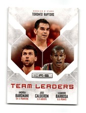 2010-11 Panini Rookies & Stars Bargnani / Calderon / Barbosa #28 Raptors ~04118