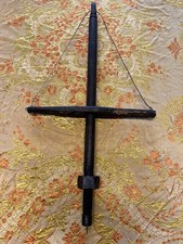 Trapano Da Terracotta In Legno Old Antique Attrezzo Falegname Bottaio