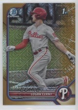 2022 Bowman Chrome Prospects Mega Box Gold Mojo Refractor 23/50 Logan Cerny 0m4q