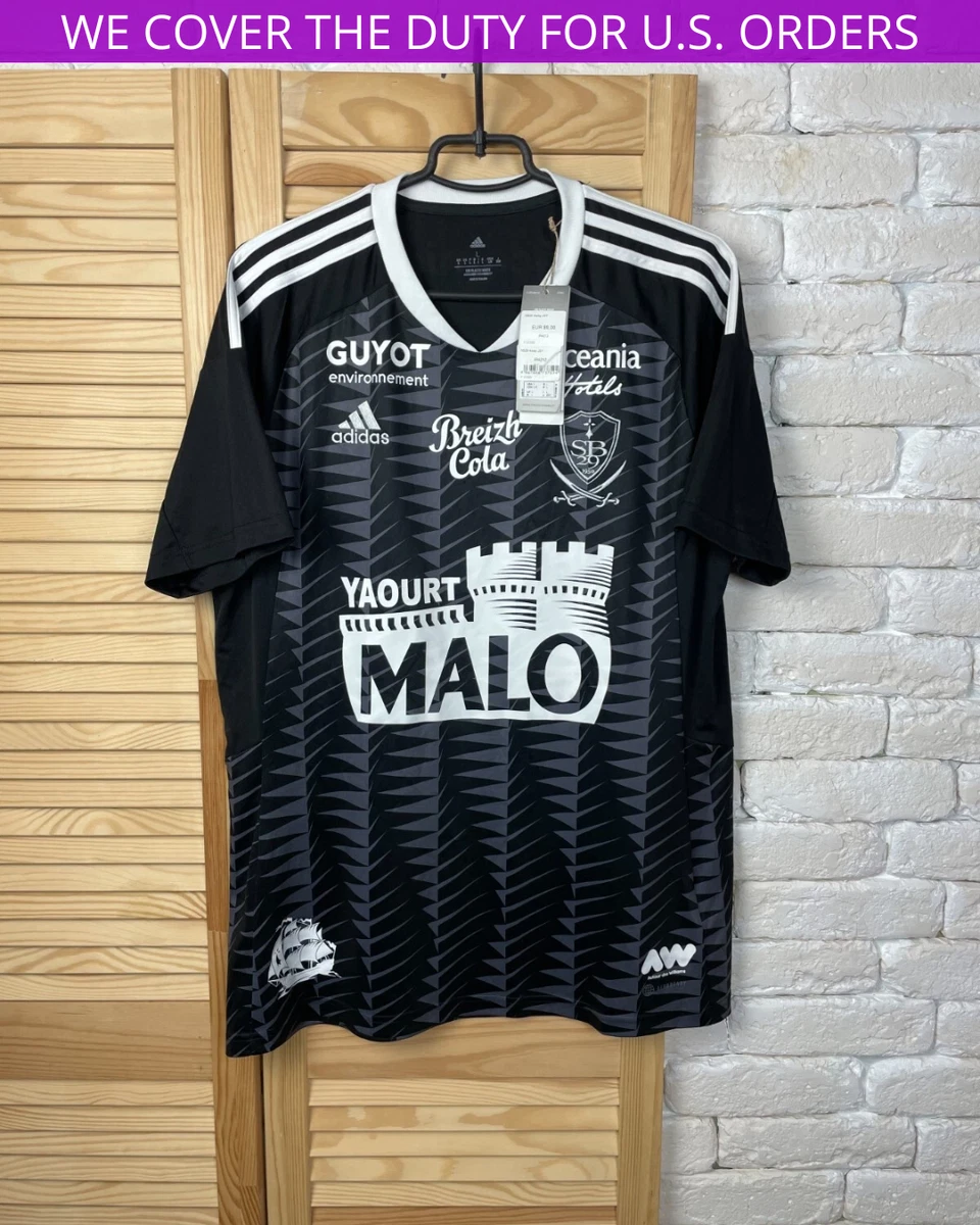 Maillot Brest Porté Kantari #24 dedicacé Puma Stade Brestois Vintage