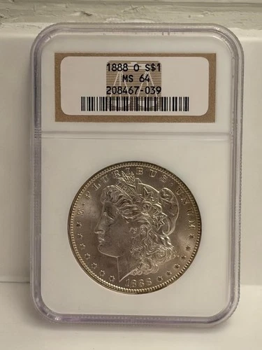 1888-O Morgan Silver Dollar NGC MS 64 better date variety