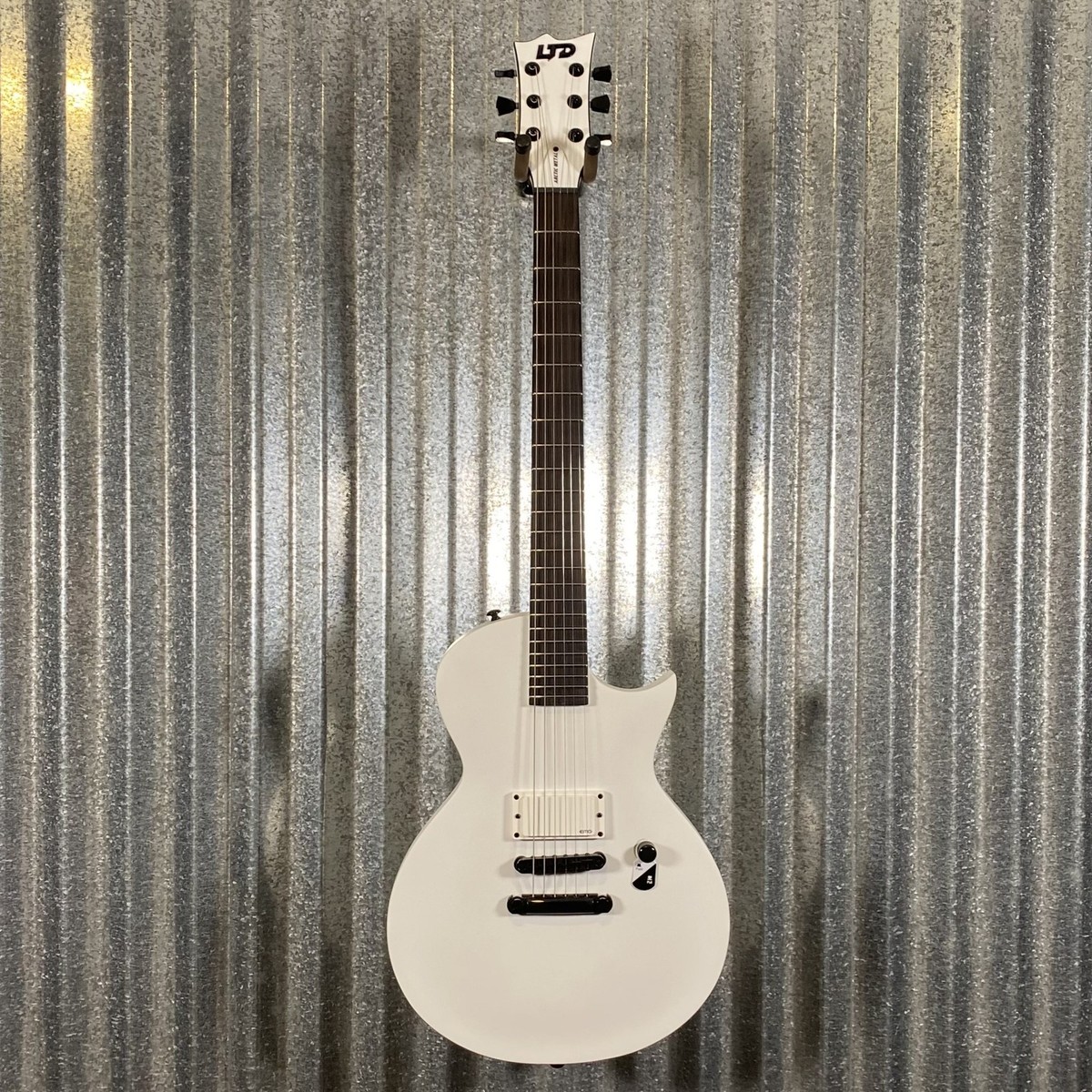 ESP LTD EC Arctic Metal Snow White Satin Guitar ECARMSWS #0177