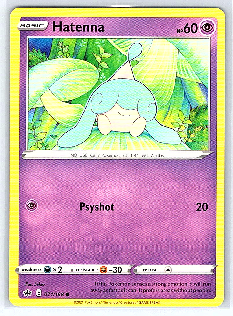 Hatenna 071/198 Chilling Reign MP Pokemon Card