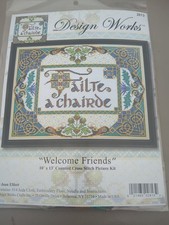Design Works Welcome Friends Failte A Chairde Counted Cross Stitch Kit Unopened