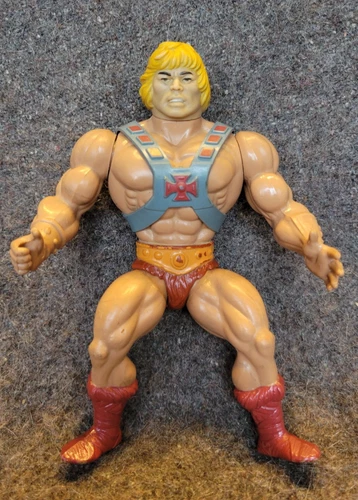 He-Man Figure Vintage 1981 Masters of the Universe Soft Head MOTU Original